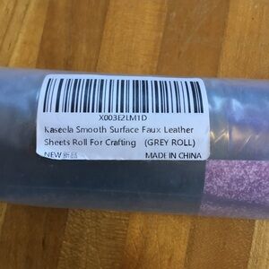Gray Faux Leather Crafting Roll